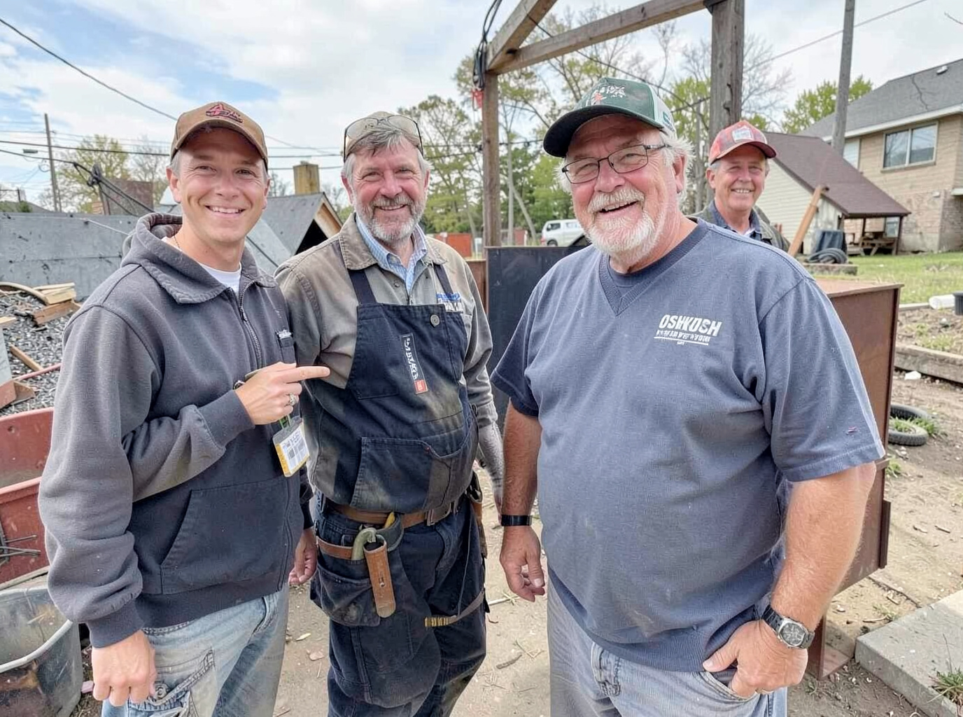The Oshkosh Roof & Leak Pros team at work in Oshkosh