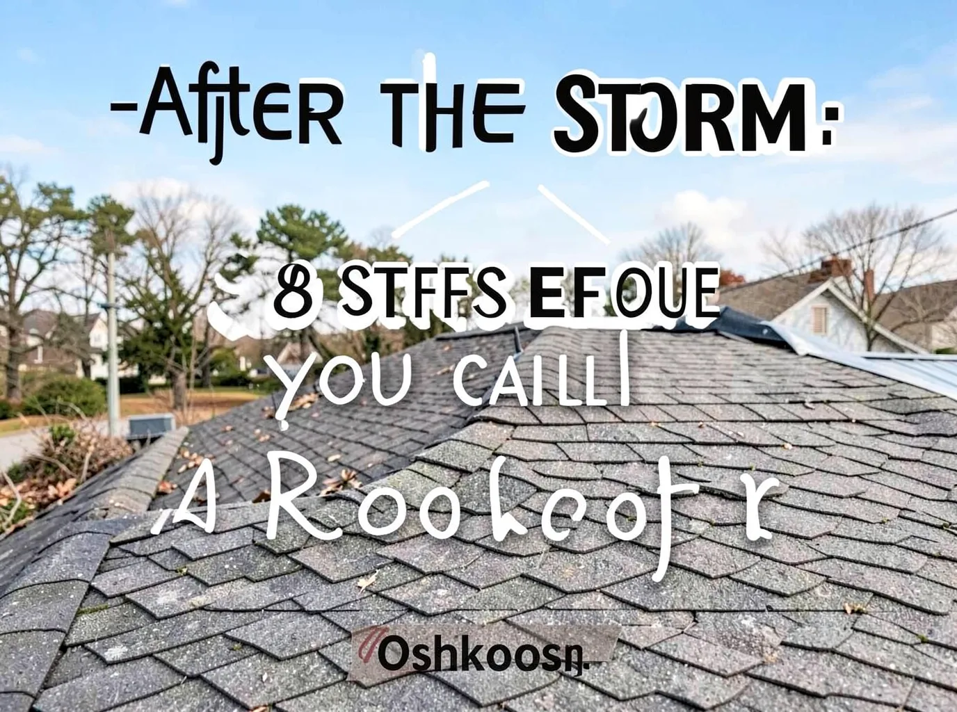 After the Storm: 8 Steps Before You Call a Roofer